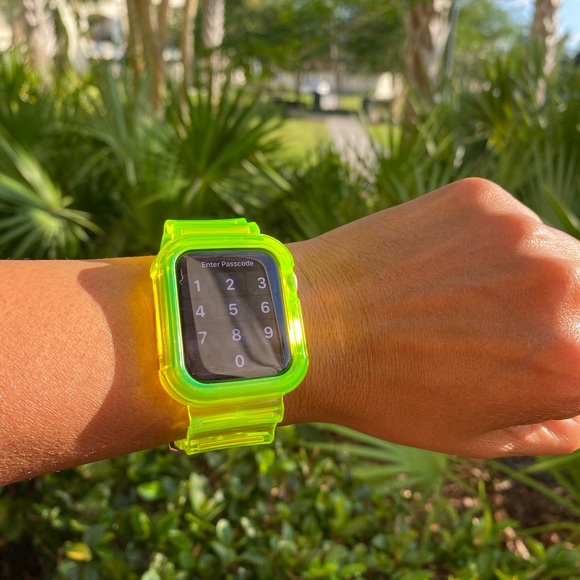 Sport Silicone Fluorescent clear band for Apple watch 48mm 40mm 42mm 44mm - Picture 5 of 7